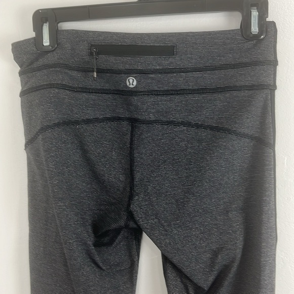 Lululemon Run Pace Wee Stripe Black Heathered Tights - Picture 8 of 10